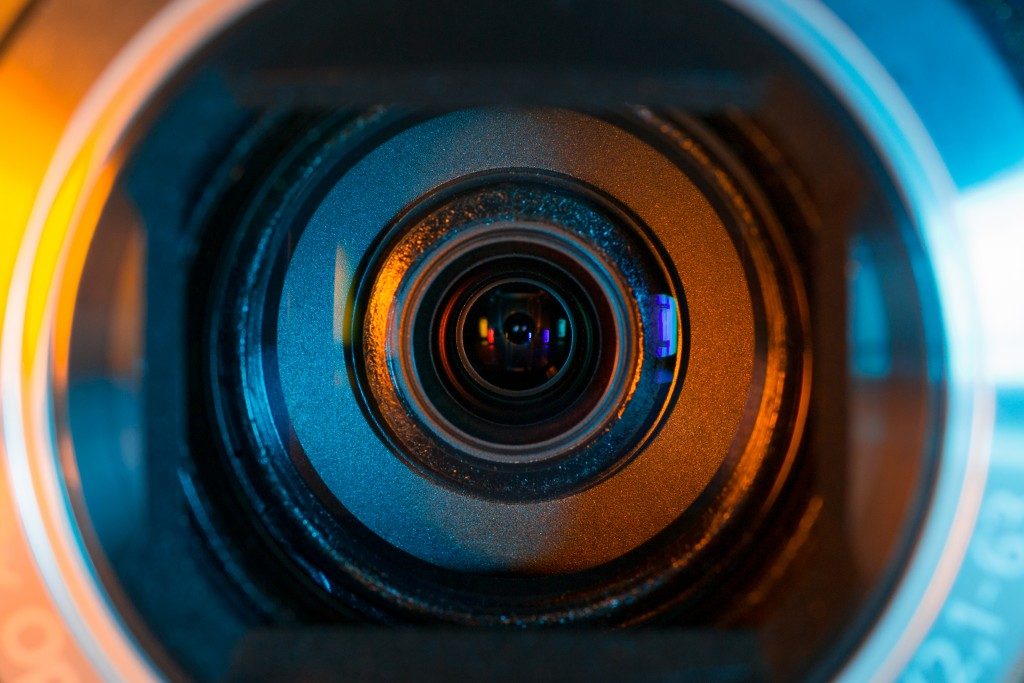 Video Camera Lens Closeup