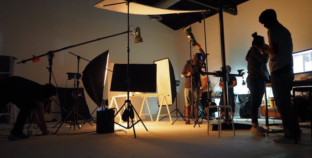 production of video in a studio